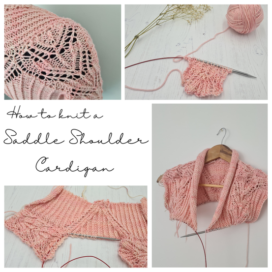 How to knit a saddle shoulder cardigan
