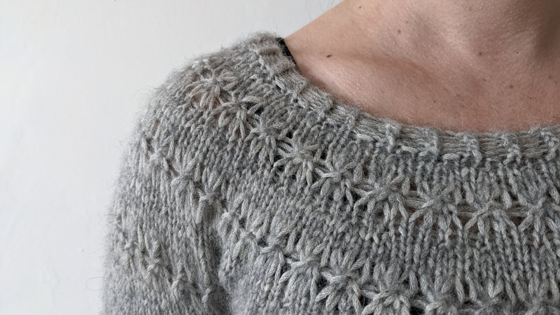 lace yoke pullover knitting pattern