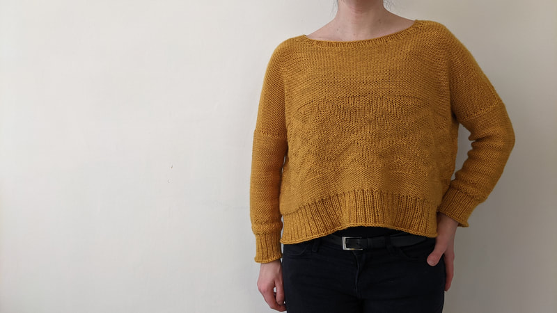 knit and purl oversized cropped sweater pattern